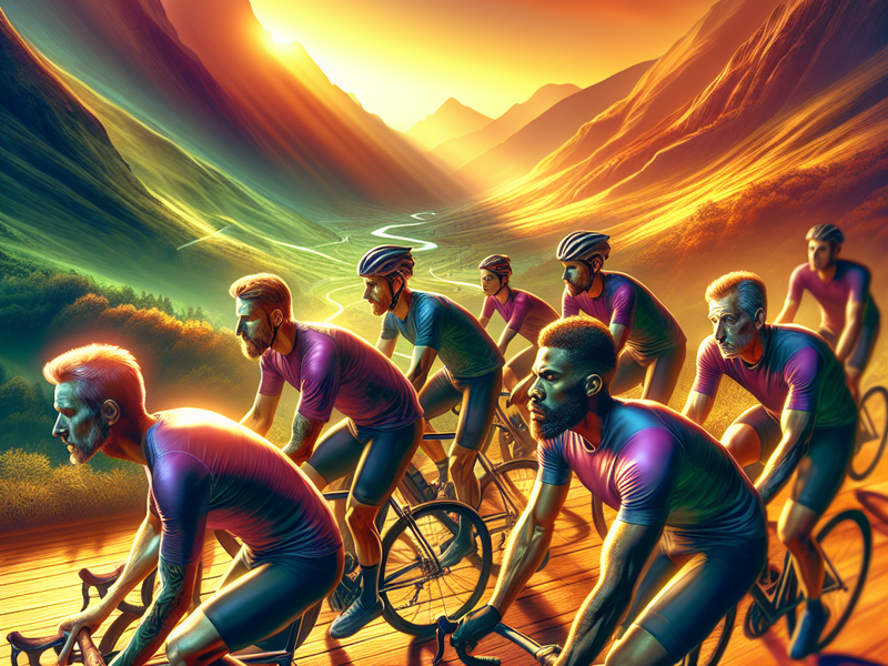 Ciclistas experientes em treino de RPM