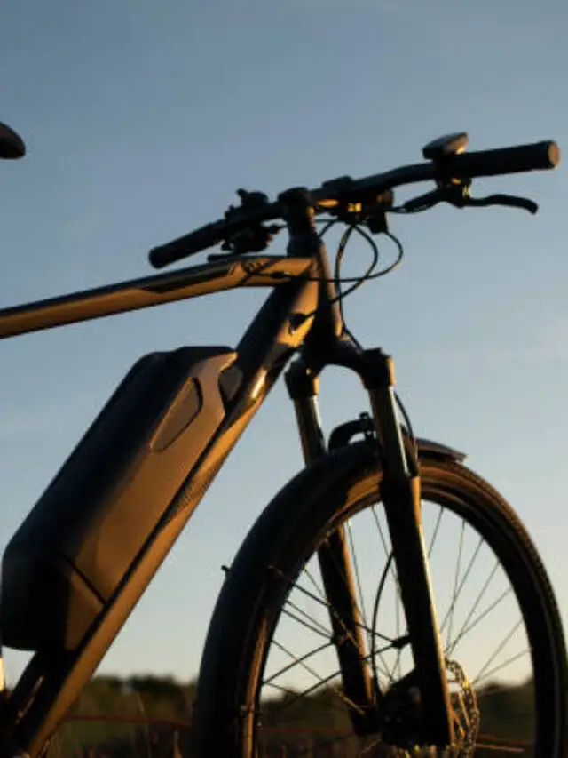 Electric bike at sunset