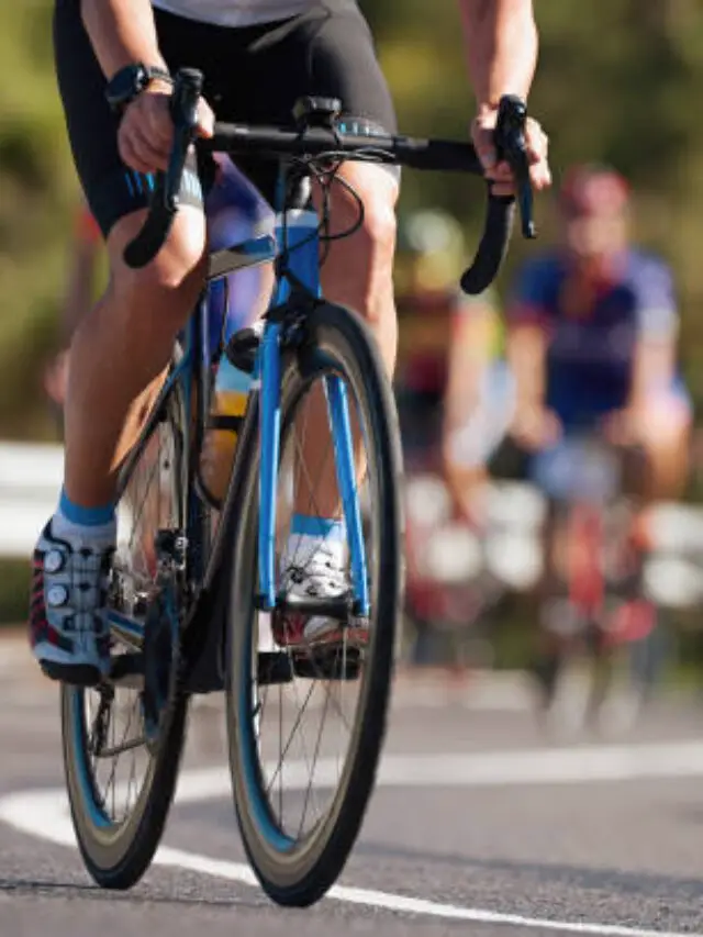 Group of cyclist at professional race, cyclists in a road race stage
